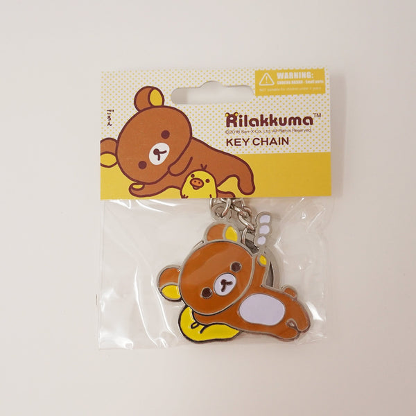 Rilakkuma with Dango Enamel Keychain