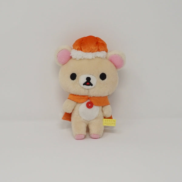 2013 Korilakkuma with Pumpkin Hat and Cape (Prize Toy) Plush Keychain