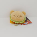 2018 Rilakkuma Hamburger Reel Keychain - Rilakkuma Deli