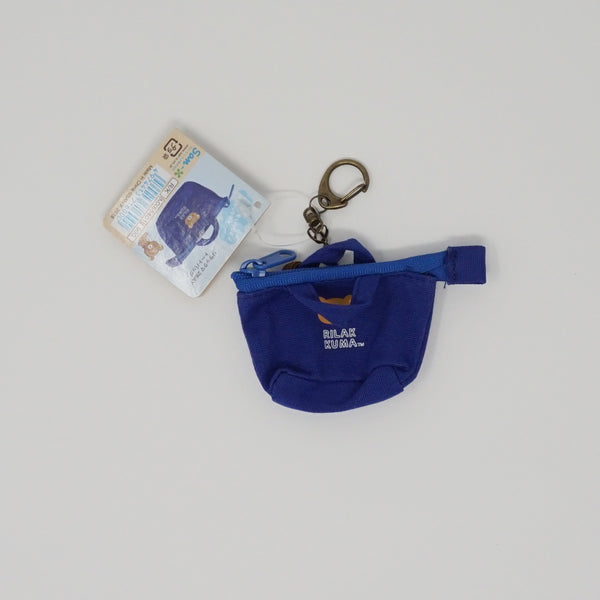 2018 Rilakkuma Blue Tote Bag Plush Keychain - Always with Rilakkuma - San-X