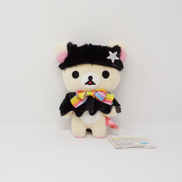 2010 Korilakkuma with Black Cape and Rainbow Bow Plush - 7th Happy Halloween
