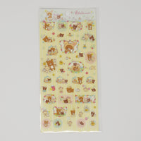 2019 Yellow Sticker Sheet - Bunny Rilakkuma Theme