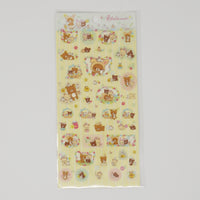 2019 Yellow Sticker Sheet - Bunny Rilakkuma Theme