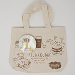 Deli Theme Mini Tote Bag - (Brown) Latte & Burger (Rilakkuma Kuji)