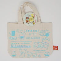 Deli Theme Mini Tote Bag - (Blue) Everyday with Rilakkuma (Rilakkuma Kuji)
