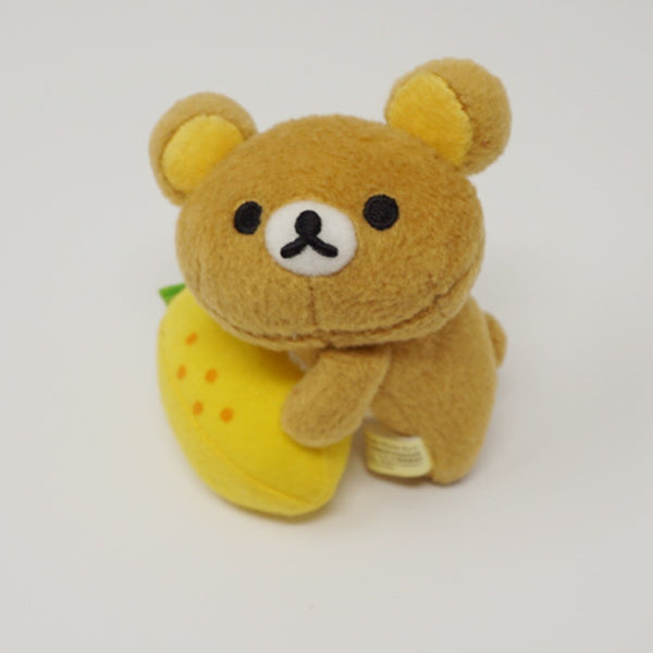 2015 Rilakkuma Plush Prize Toy Keychain - Fresh Lemon Theme