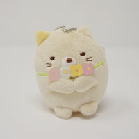 Neko with Flower Necklace Plush Keychain - Neko Siblings Theme