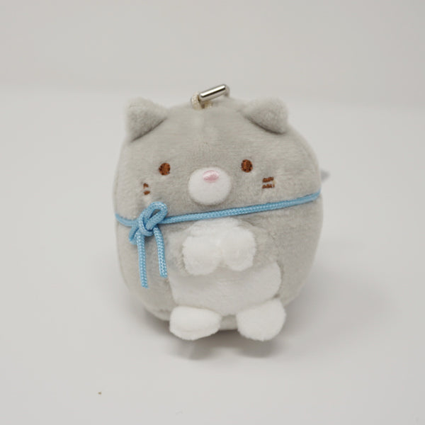 Grey Cat Plush Keychain - Neko Siblings Theme