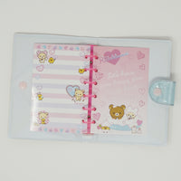 2013 Ring Bound Booklet with Sticker Collecting Sheets - Rilakkuma Heart Bath Time Theme