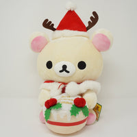 2006 3rd Anniversary Big Korilakkuma with Antlers & Christmas Cake Plush - Christmas Rilakkuma Store Limited