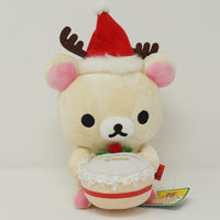 2007 3rd Anniversary Korilakkuma Santa Hat with Christmas Cake Plush - Christmas Rilakkuma Store Limited