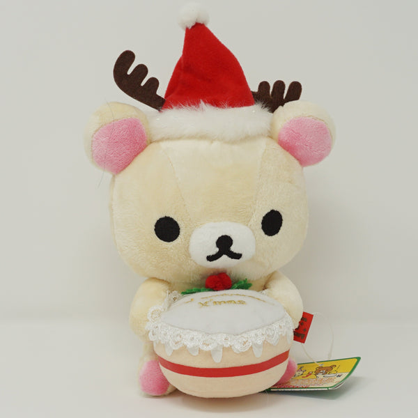 2007 3rd Anniversary Korilakkuma Santa Hat with Christmas Cake Plush - Christmas Rilakkuma Store Limited