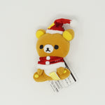 Rilakkuma with Red Cape and Yellow Star Hat Prize Toy Plush Keychain - Christmas