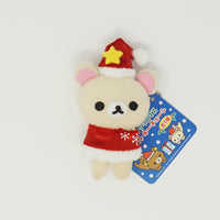 Korilakkuma with Red Cape and Yellow Star Prize Toy Plush Keychain - Christmas