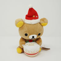 2006 Rilakkuma Sitting with Christmas Cake 3rd Anniversary Plush - Christmas Rilakkuma Store Limited
