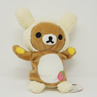 2010 Rilakkuma Bunny Hand Puppet Plush - Love Strawberry Lottery Prize