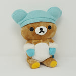 2006 Rilakkuma Blue Hat and Winter Mittens Plush