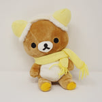 (No Tag) 2006 Yellow Scarf Rilakkuma Plush - Winter San-X