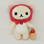 2009 Korilakkuma with Red Bonnet and Strawberries - Strawberry Theme Plush - San-X