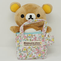 2011 Rilakkuma in Floral Bag Store 3rd Anniversary Plush - Umeda Store Limited - San-X