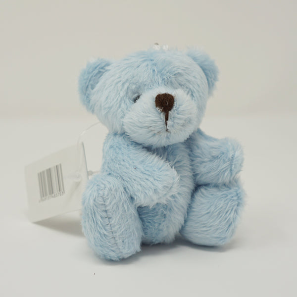 Baby Blue Plush Bear Keychain