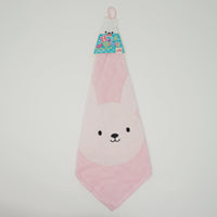 Pink Rabbit Hand Towel