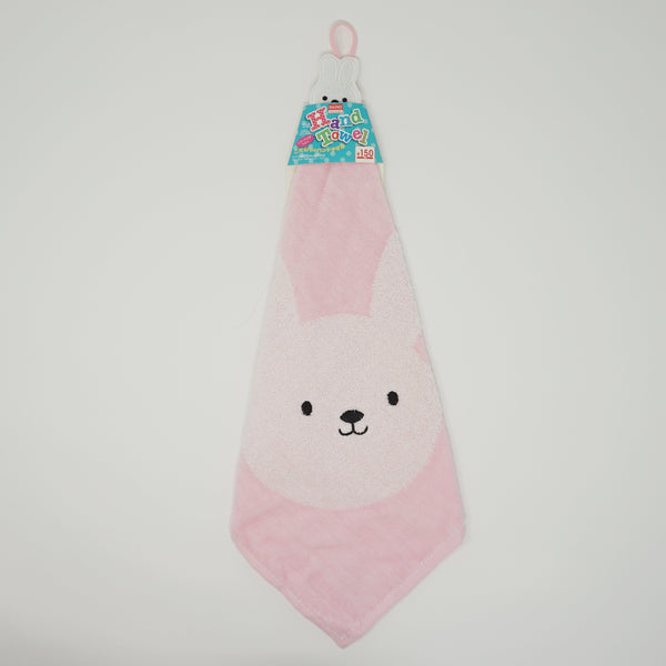Pink Rabbit Hand Towel