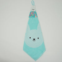 Blue Rabbit Hand Towel