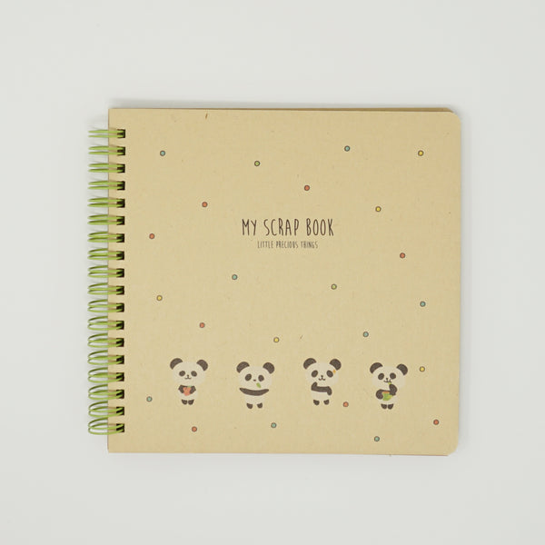 Spiral Scrapbook Notebook - Panda