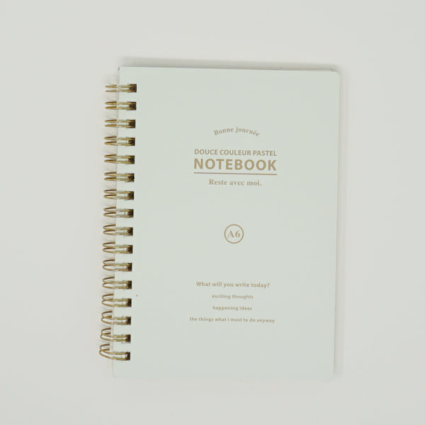 Pastel Spiral Notebook - Blue