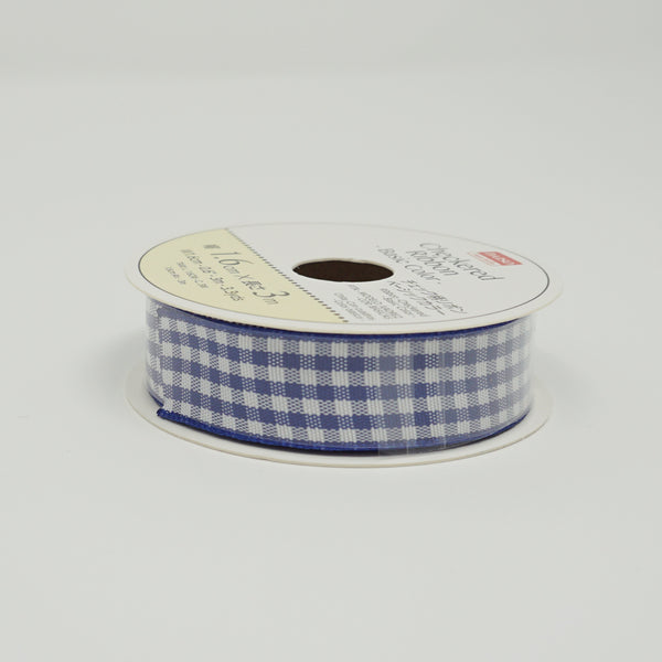 Blue Gingham Ribbon - Standard Size