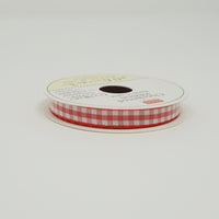 Red Gingham Ribbon - Thin Size
