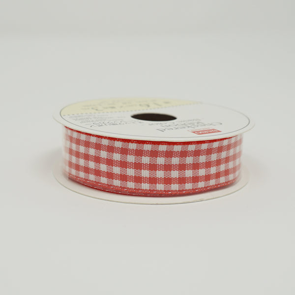 Red Gingham Ribbon - Standard Size
