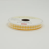 Yellow Gingham Ribbon - Thin Size