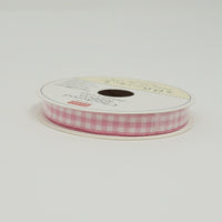 Pink Gingham Ribbon - Thin Size