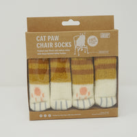Cat Paw Chair Socks- Tabby Cat