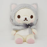 (No Tags) 2017 Grey Cat Korilakkuma (Medium) Plush - Cat Theme