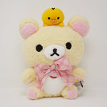 Big Korilakkuma & Kiiroitori Fuzzy Prize Plush with Bow - Rilakkuma Prize Toy