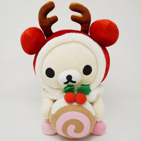2008 Korilakkuma Reindeer with Roll Cake Store Limited Plush - Christmas - Rilakkuma