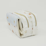 Big Double Zipper Pouch - Starry Night Theme - Rilakkuma