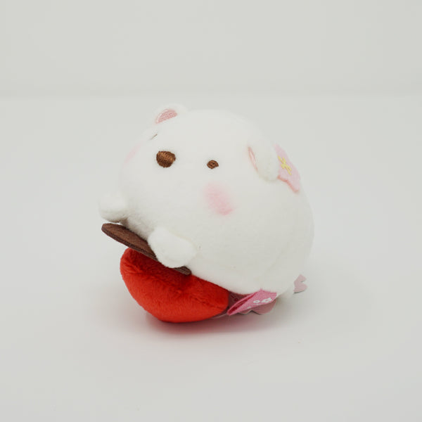 2018 Shirokuma Strawberry Daifuku Super Mochi Plush - Daifuku Series Sumikkogurashi
