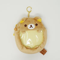 Clear Rilakkuma Pouch Plush Keychain - Always Together Rilakkuma - Going Out Plush