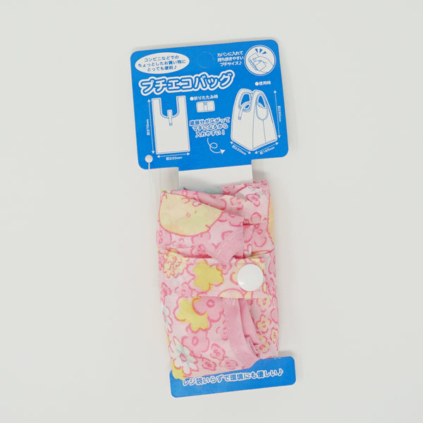 Pink Floral Ecobag with Pouch Bag - Sumikkogurashi
