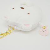 2016 Shirokuma Plush Pass Case with Reel - Sumikkogurashi