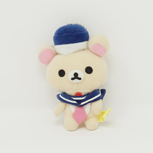 2011 Korilakkuma Navy Sailor Costume Plush Keychain  - Rilakkuma