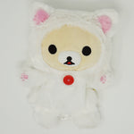2016 Korilakkuma White Cat Prize Toy Plush Puppet - Rilakkuma Relaxing Cat Theme
