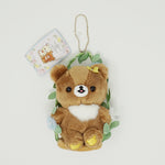 2019 Chairoikoguma on Floral Swing Plush Keychain - Korilakkuma meets Chairoikoguma Theme Rilakkuma - San-X