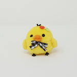 2015 Kiiroitori with Gingham Bow Prize Toy Plush Keychain - Paris Strawberry Theme - Rilakkuma