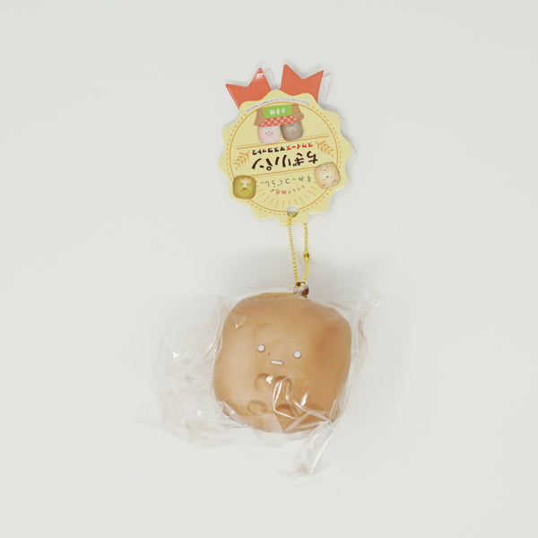 Black Tapioca Bread Roll Squishy Keychain - Sumikkogurashi