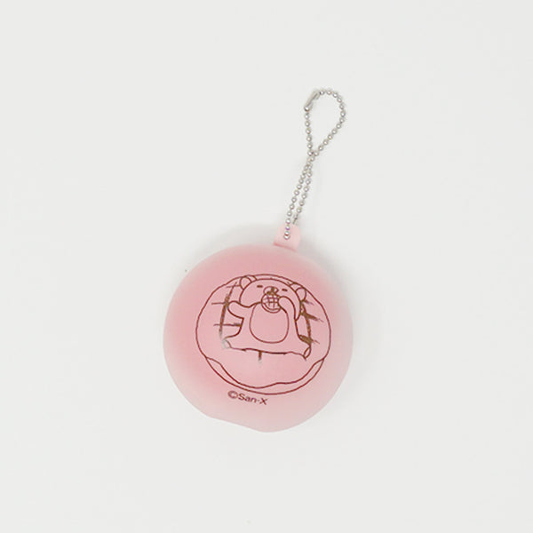 Pink Round Bun Squeeze Cream Bread Keychain - Sumikkogurashi